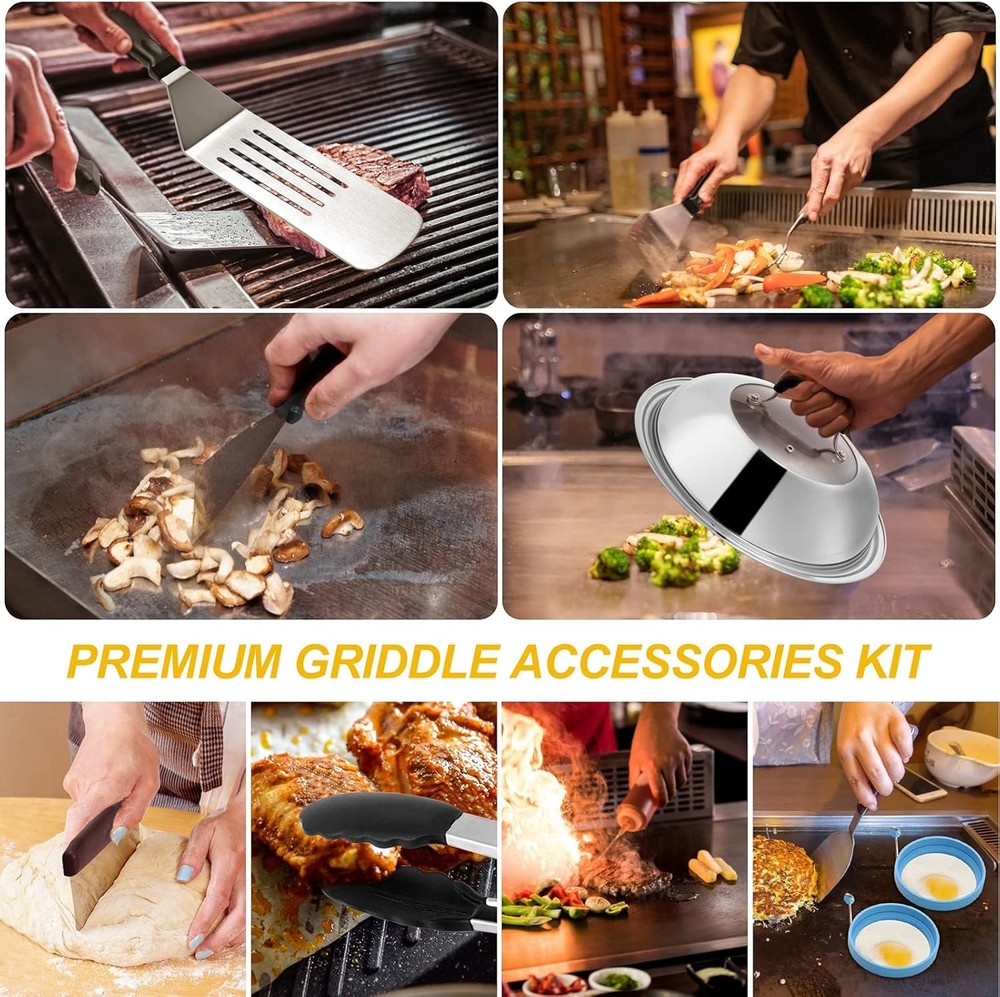 Griddle Accessories Compatible with Blackstone and Camp Chef, Flat Top...