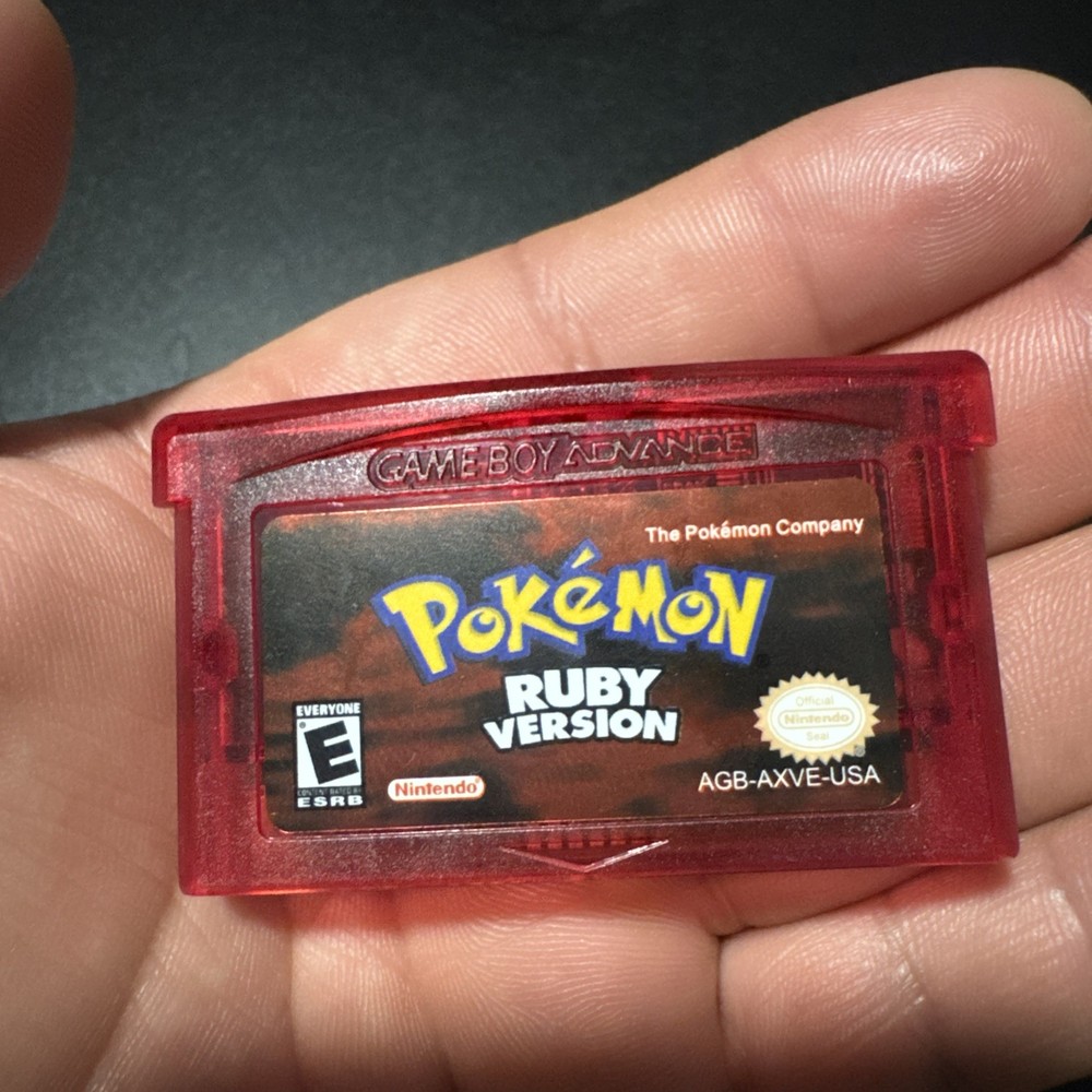 GBA Pokemon RUBY VERSION Game Boy Advance,  Cartridge Game Tested USA