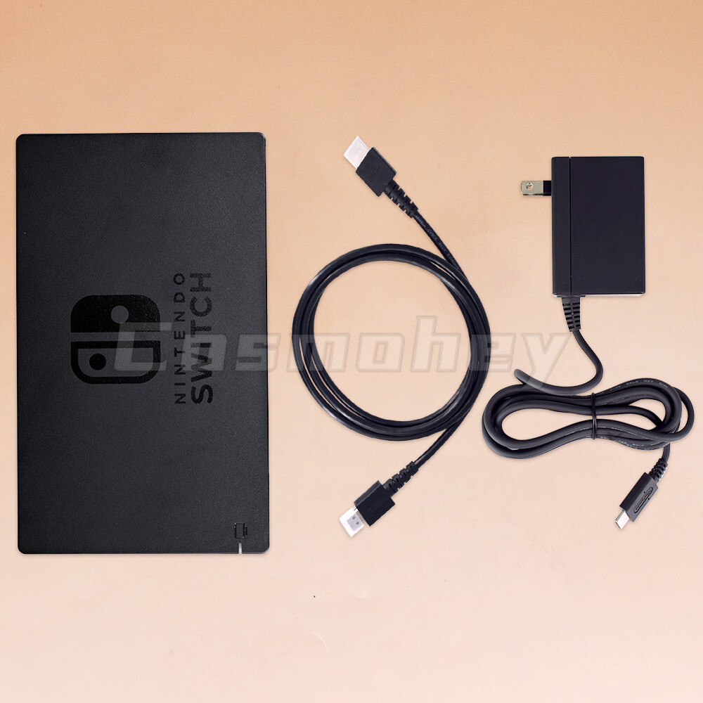 Original Nintendo Switch Charging Dock + HDMI CABLE + AC Adapter Power Cable Set