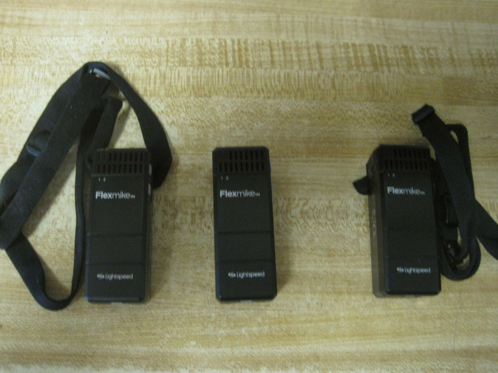 UNTESTED...Lot of 3... LightSpeed FlexMike Microphones...UNTESTED