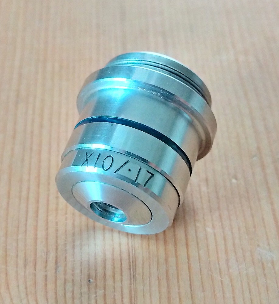 Beck X10 / .17 N.A. Microscope Objective + Plastic Case