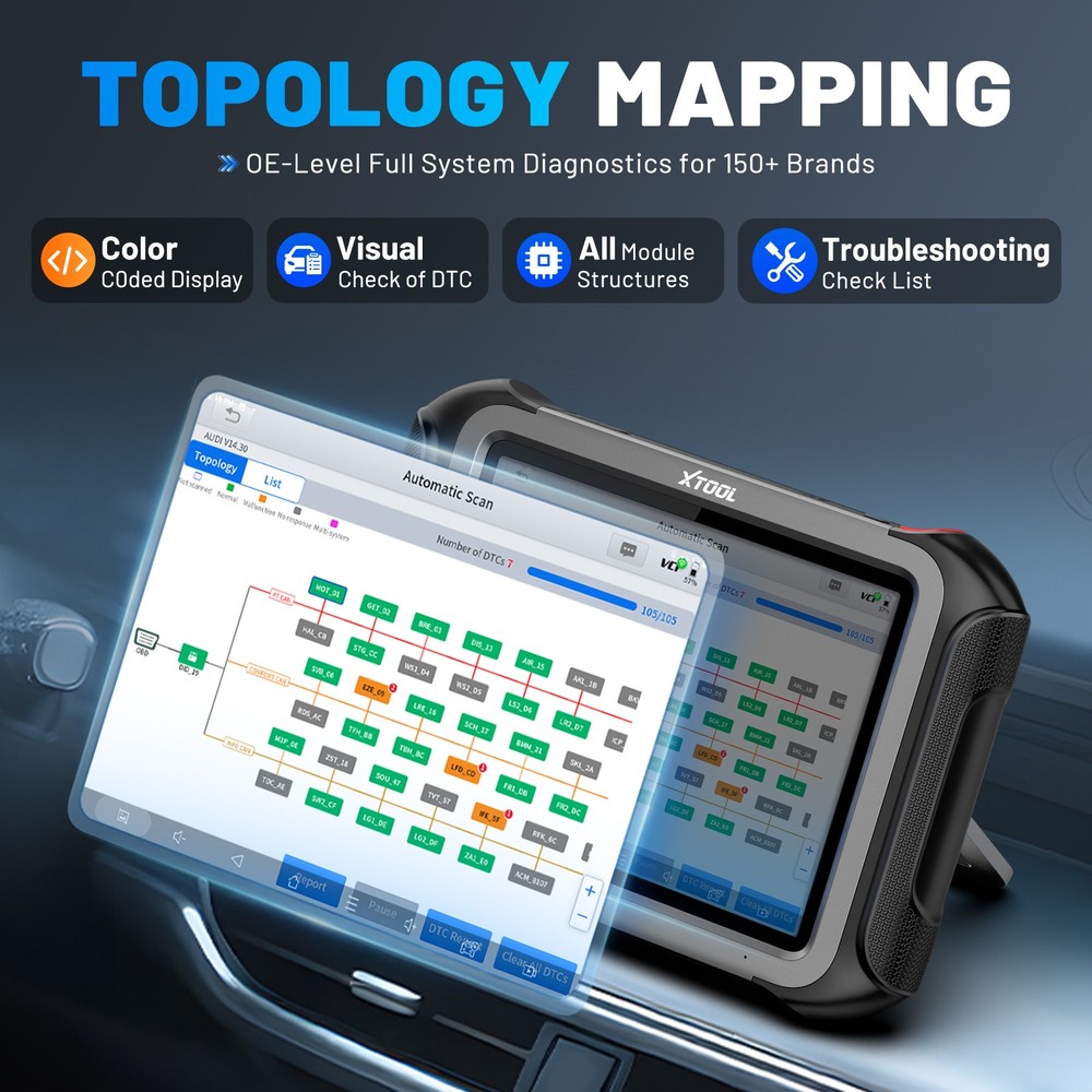 XTOOL X100MAX2 Full Set J2534 OEM Programming Diagnostic Scanner All Key Lost