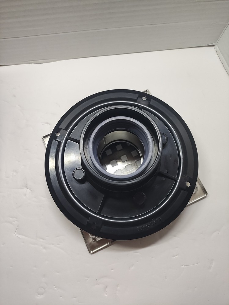 6 inch Square Shower Floor Drain with Flange Quadrato Pattern Grate Removable