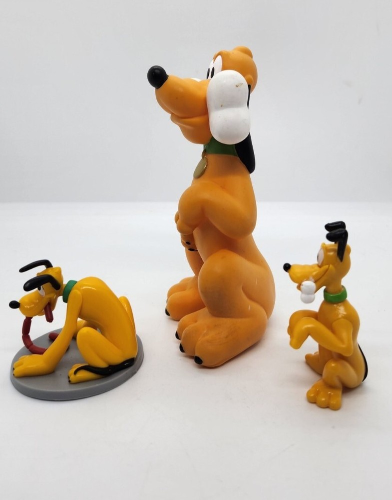 Disney Pluto Character Figures Lot Of 3