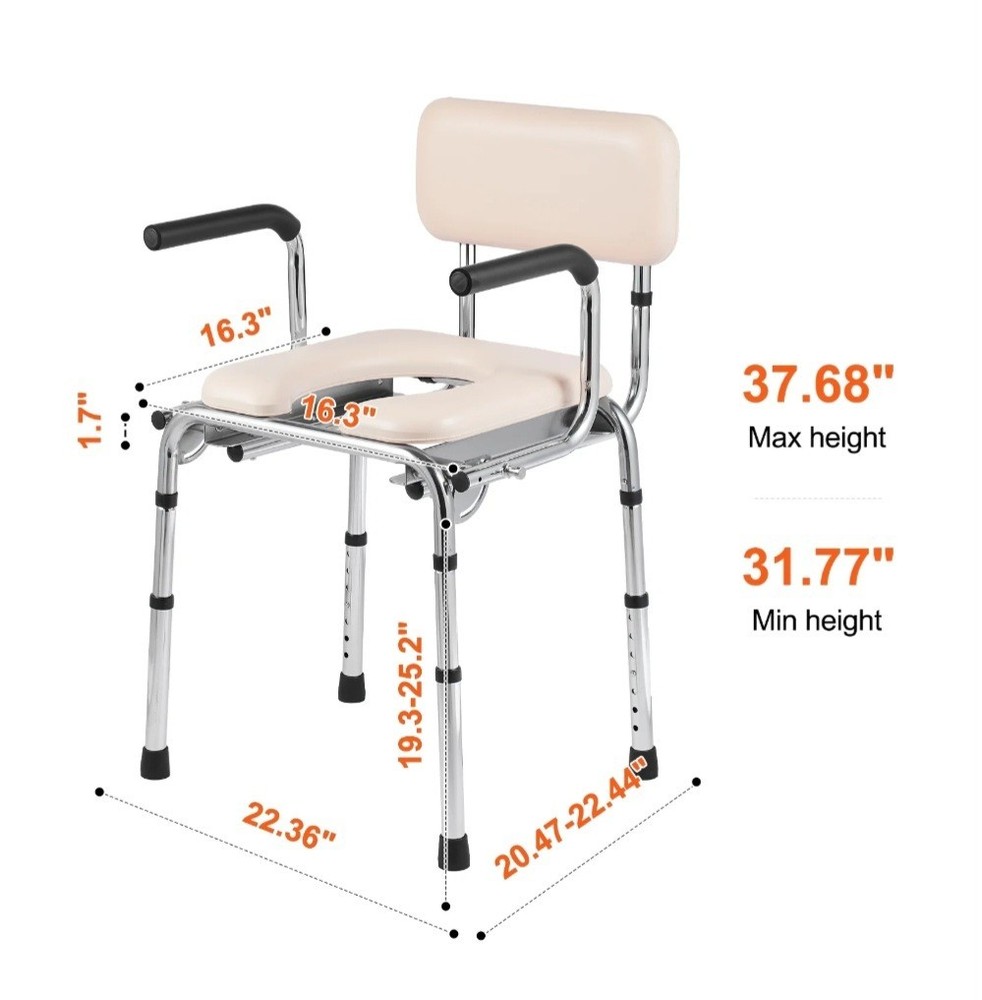 VEVOR Commode Chair FBL760101 Open Box. New!