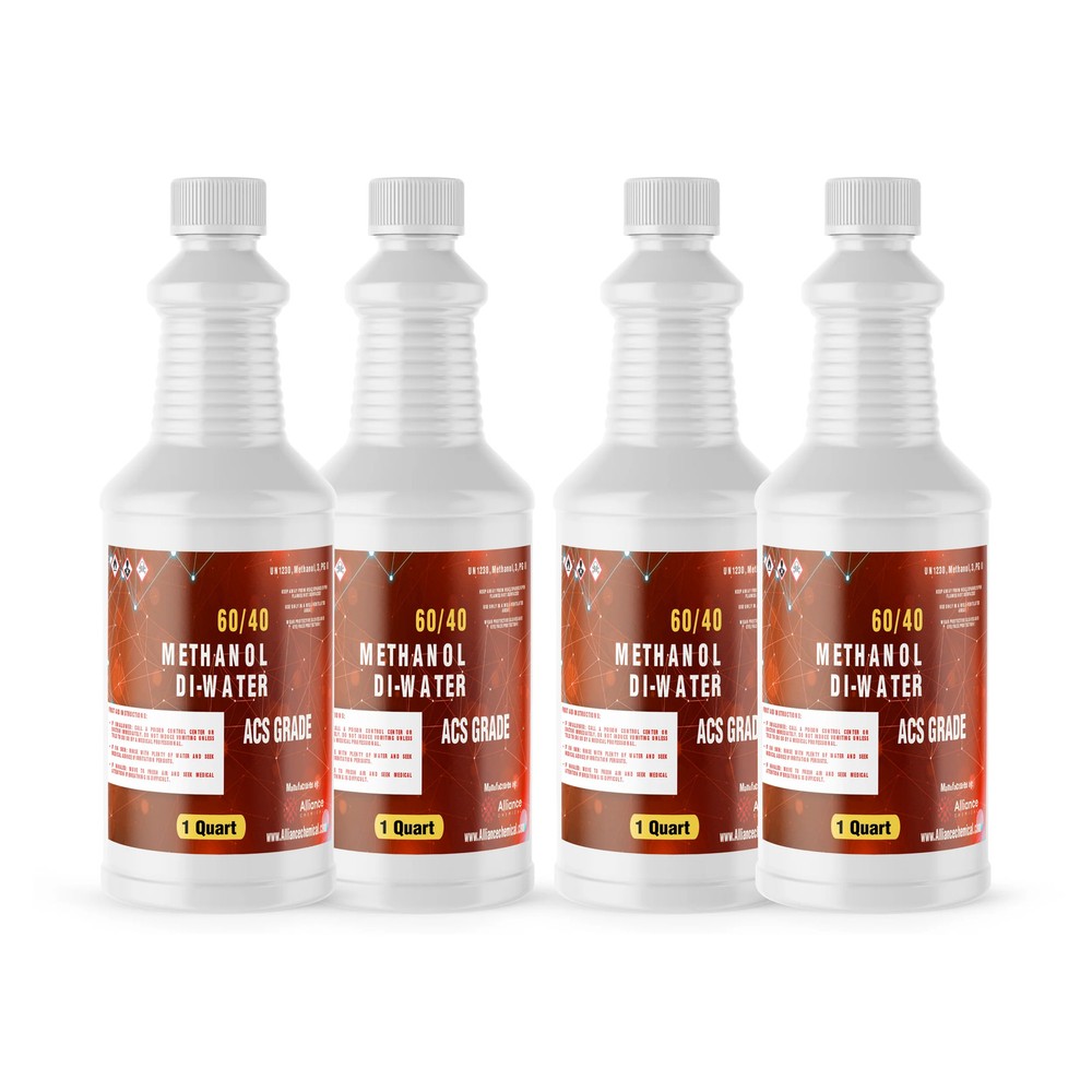 60/40 Methanol/DI Water Solution ACS Grade - 4 Quarts