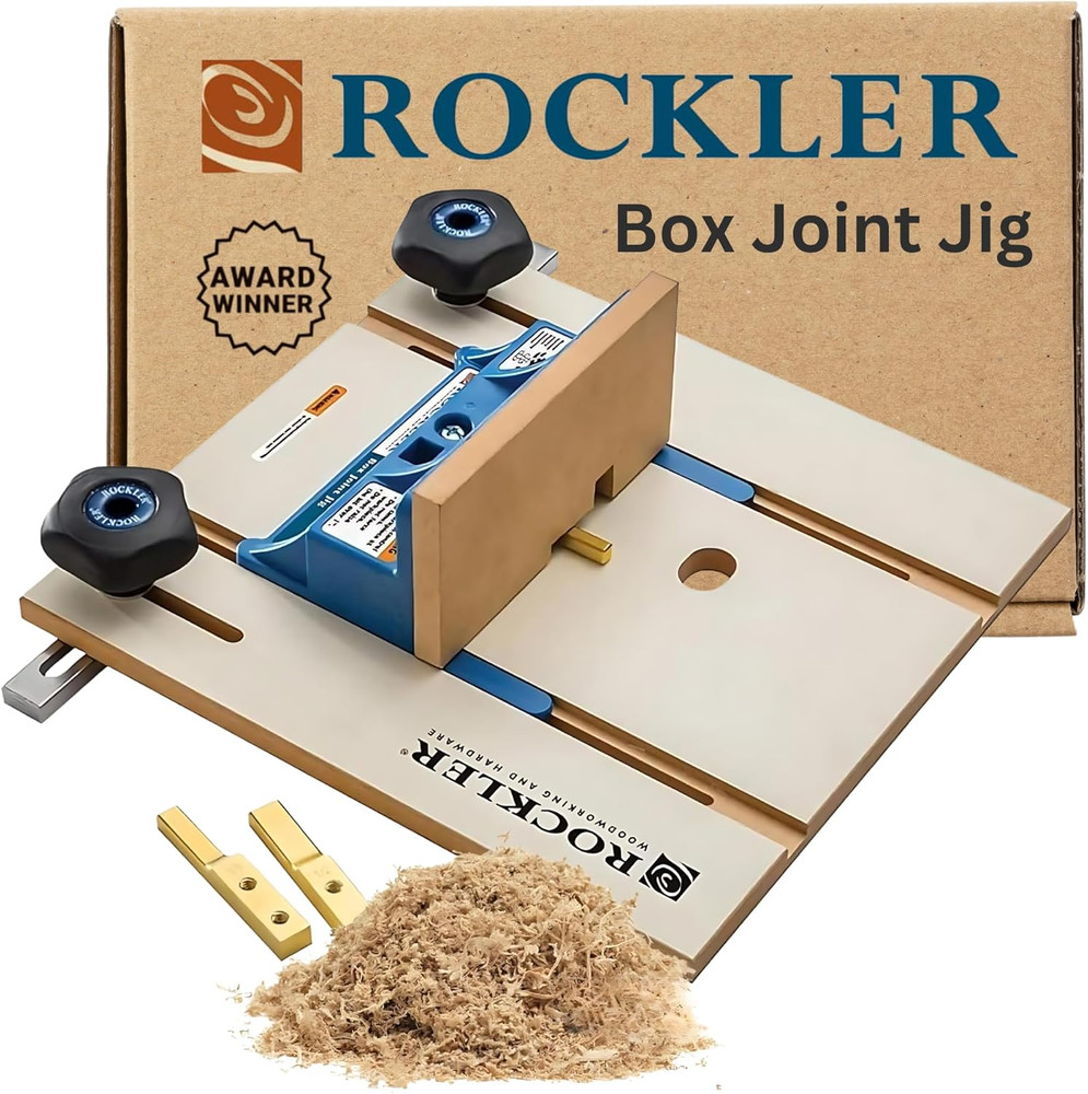Router Table Box Joint Jig - Finger Joint Indexing Keys W/Three Finger Widths ¼”