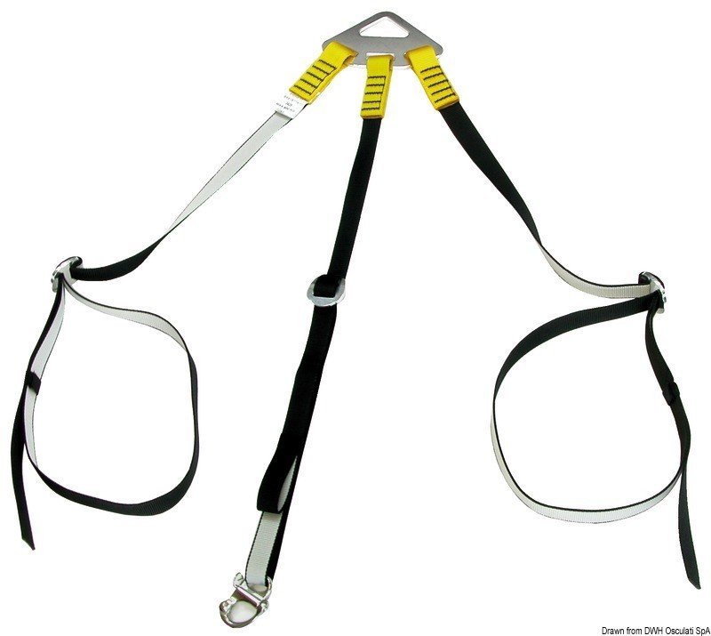 3-arm dinghy lift system