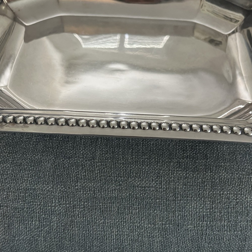 Vintage Hexagonal EPNS Raised Serving Dish.