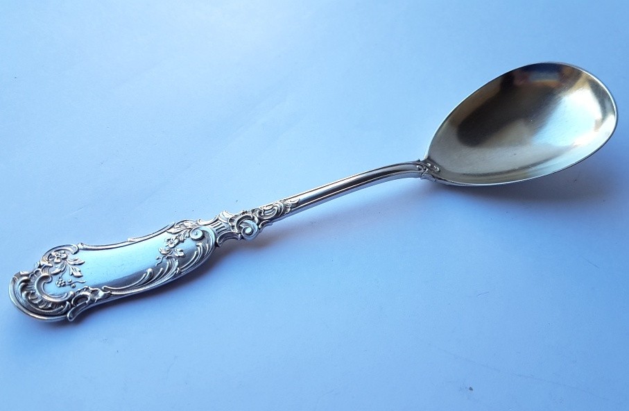 Solid Serving Spoon, Bruckmann, M. MAYER, 800 Silver K499