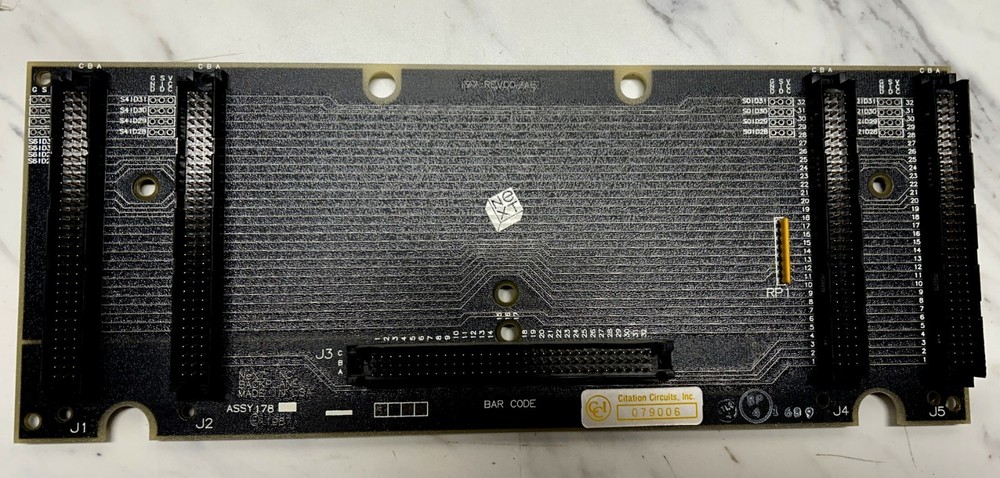 Early Production Next Cube Backplane Assembly 178 Year 1987