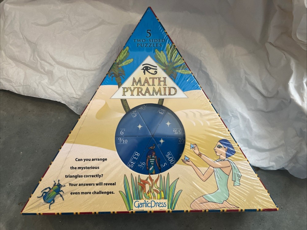 Five 2 Sided MATH Pyramid Puzzles Math and Logic, Educational Learn