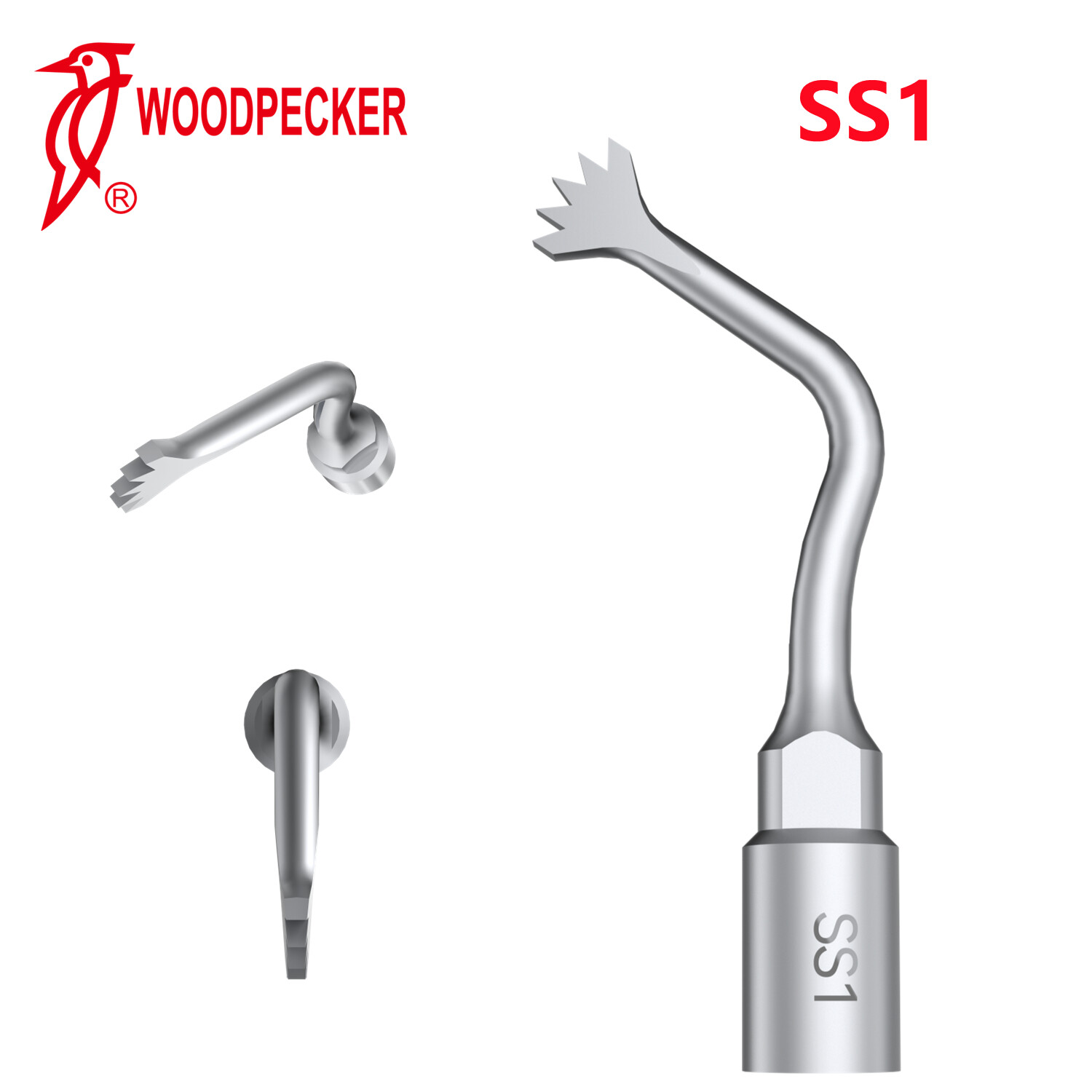 Woodpecker Piezosurgery Tips S Tips for Surgic Smart & Satelec Handpiece SS1 SL1