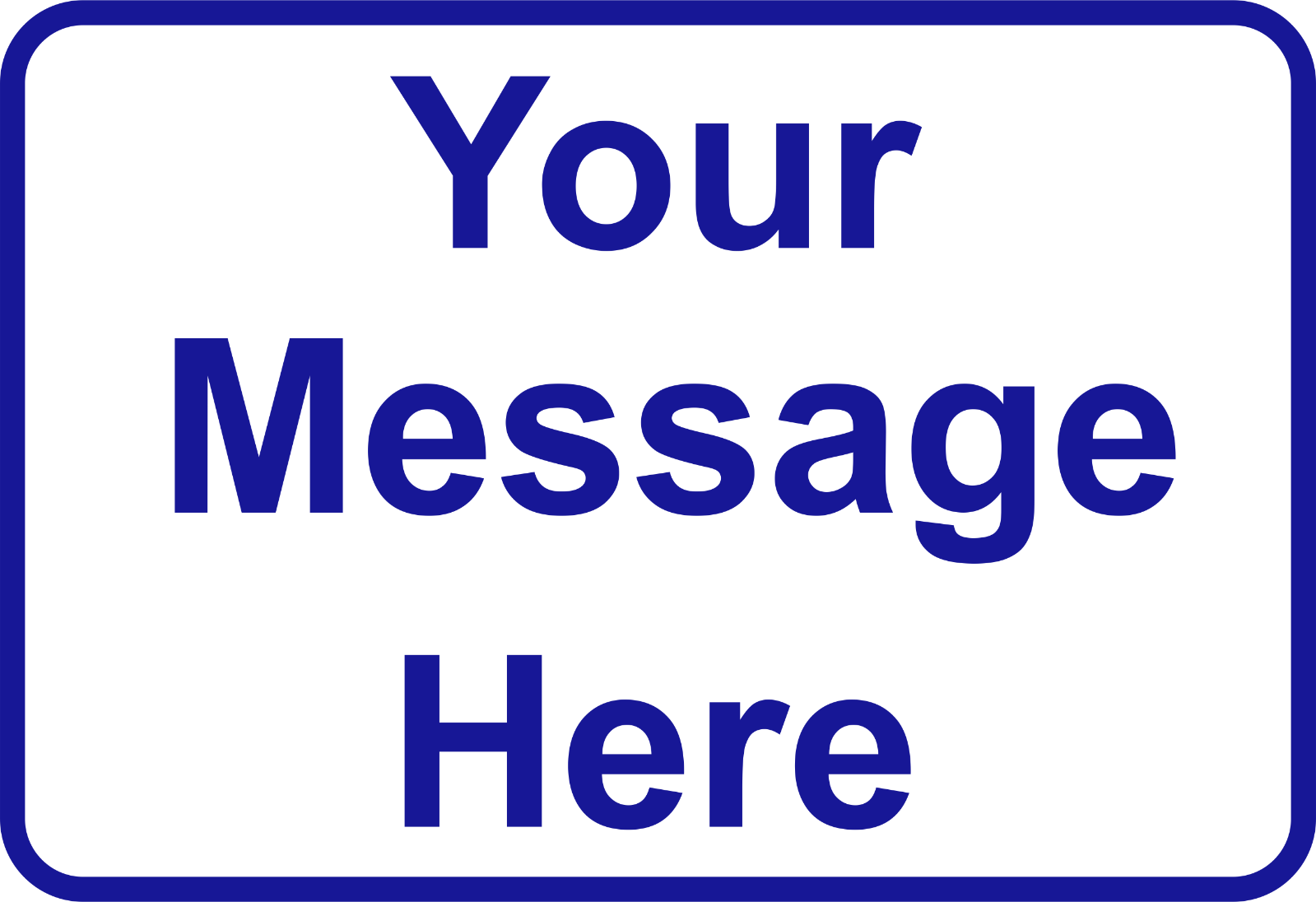 New Personalized Aluminum Metal Sign Customized With Custom Text 8" x 12" Size