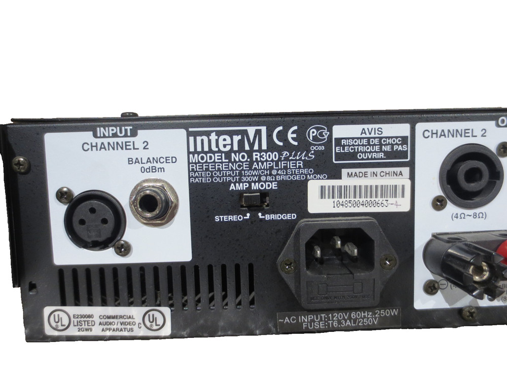 INTERM R300 PLUS REFERENCE AMPLIFIER