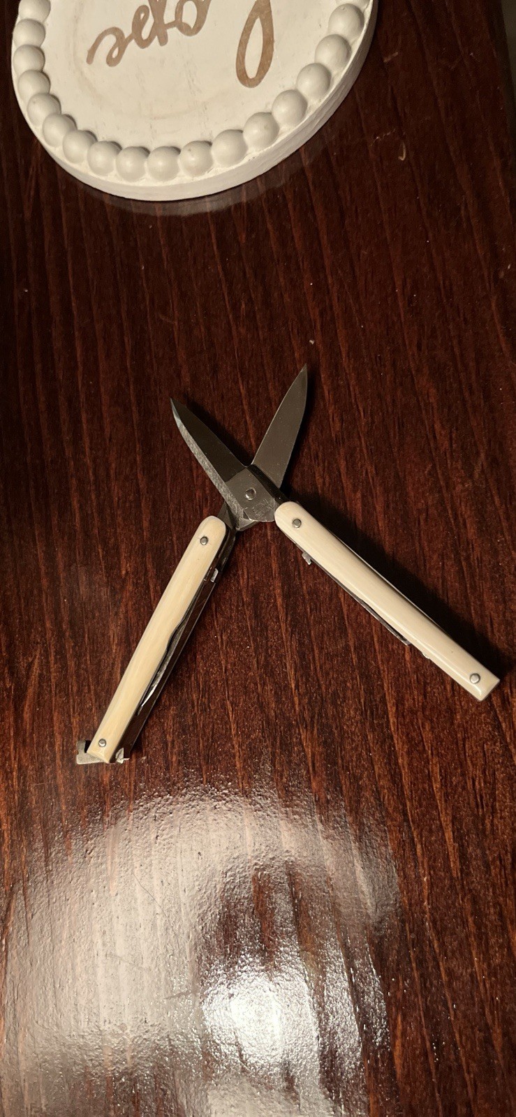 E. ZINN Germany Small Multi Tool Pearl Handles Original Packaging Early 1900’s