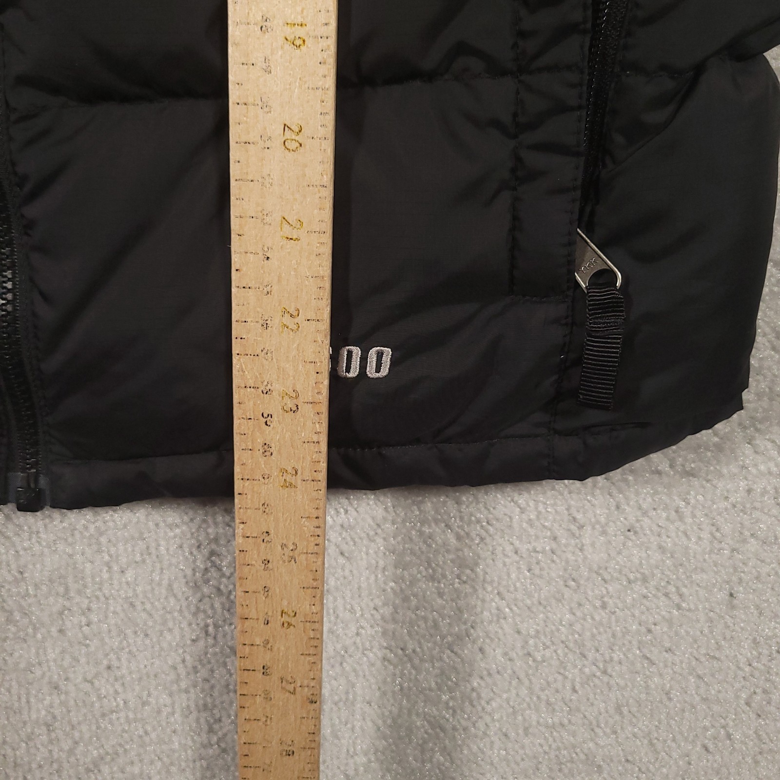 The North Face 600 Puffer Vest Girls L Black Goose Down Winter Ski Snow Gorpcore