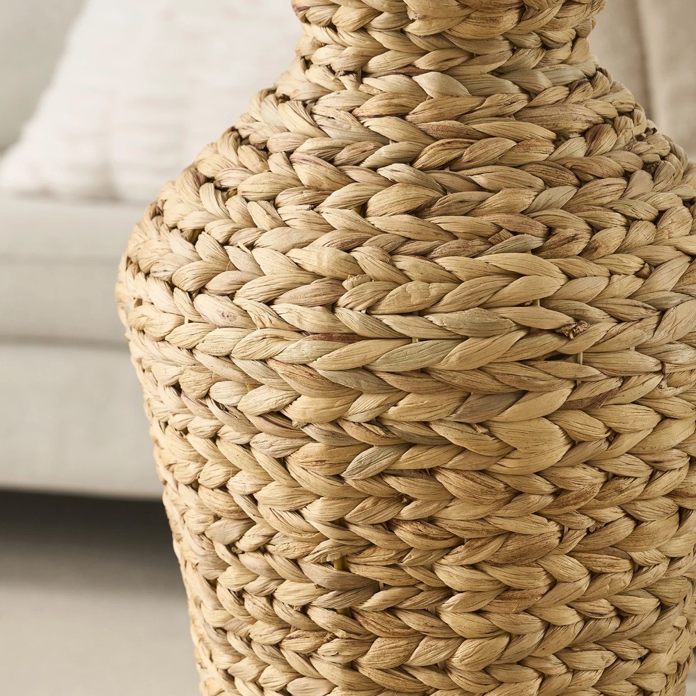 Natural 22" Water Hyacinth Floor Vase