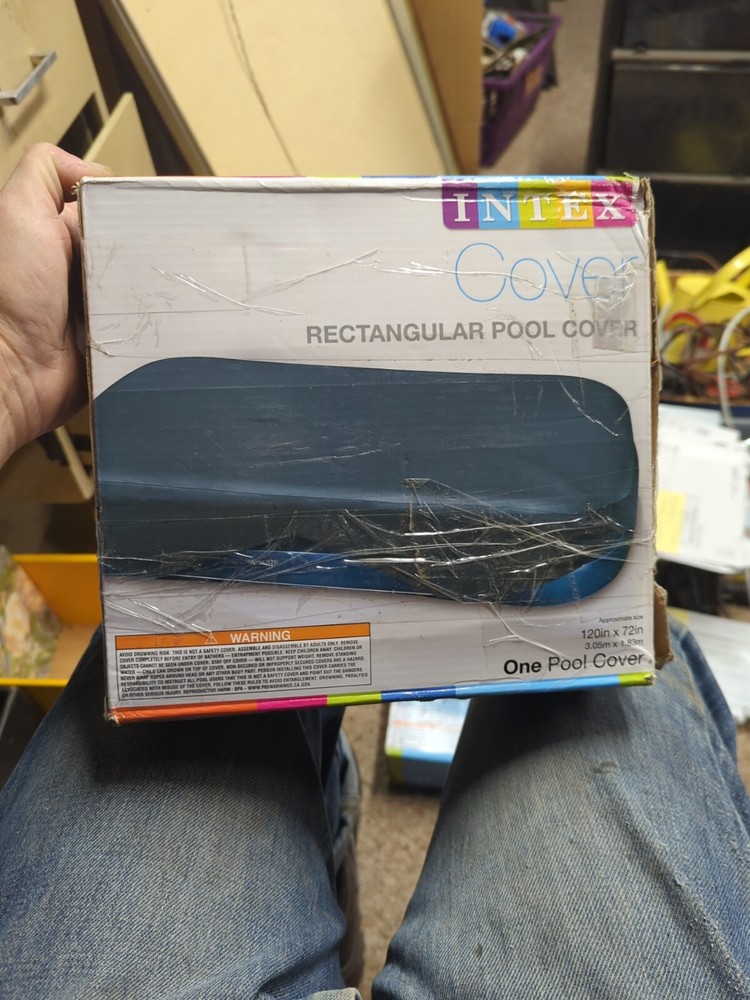 NEW INTEX - Rectangular Pool Cover - 120”x72” Gray New In Box SHIPS NOW🚚💨