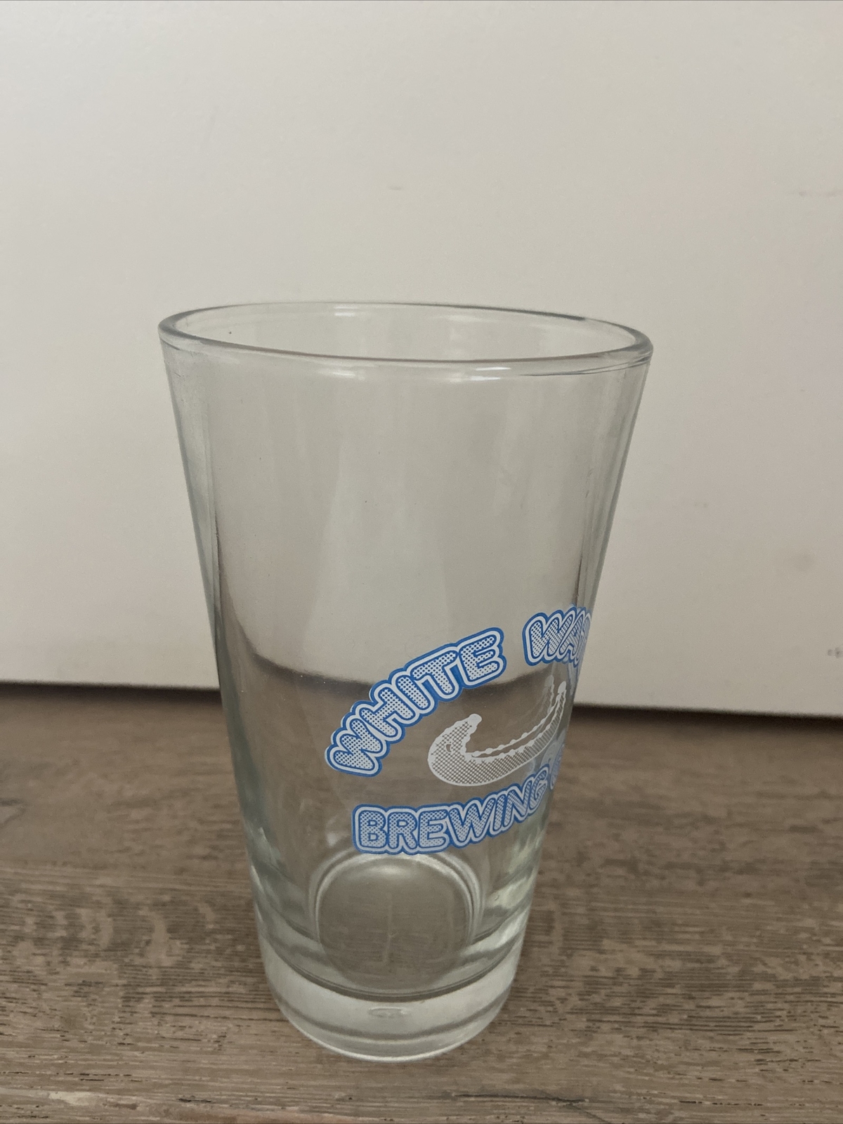 Vintage White Water Brewing Co. Beer Pint Glass