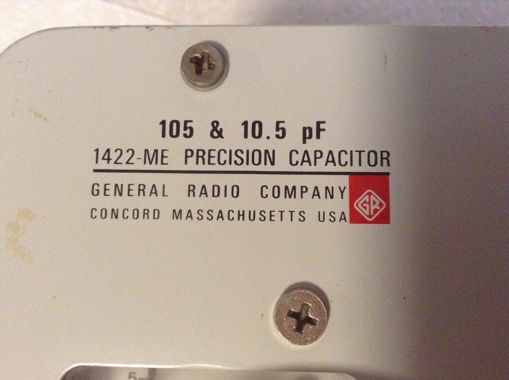 GenRad 1422-ME Precision Capacitor 105+10.5pf
