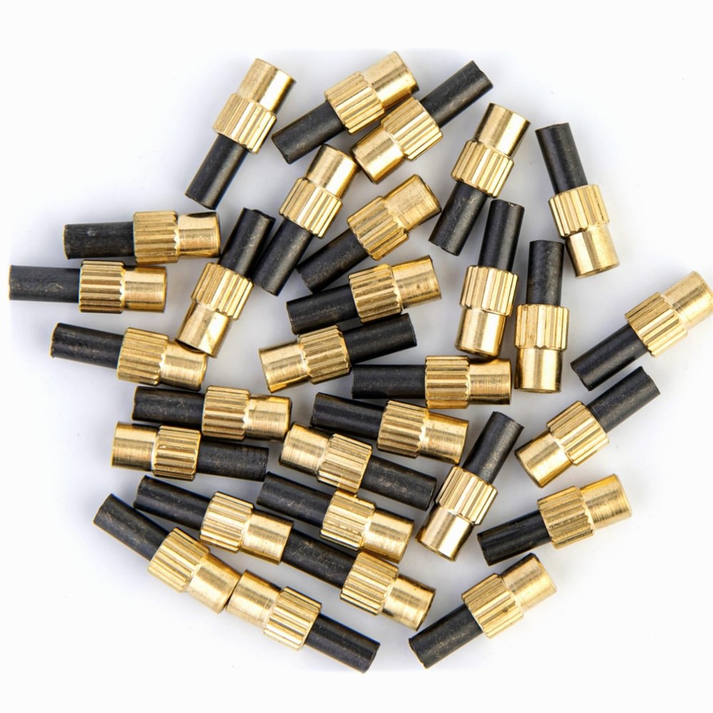 Busieea 30 Pcs Flint Striker & Replacement Flints for Torch - Black