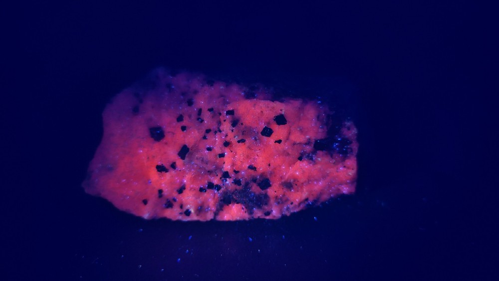 UV Reactive Pyrite On Calcite Specimen