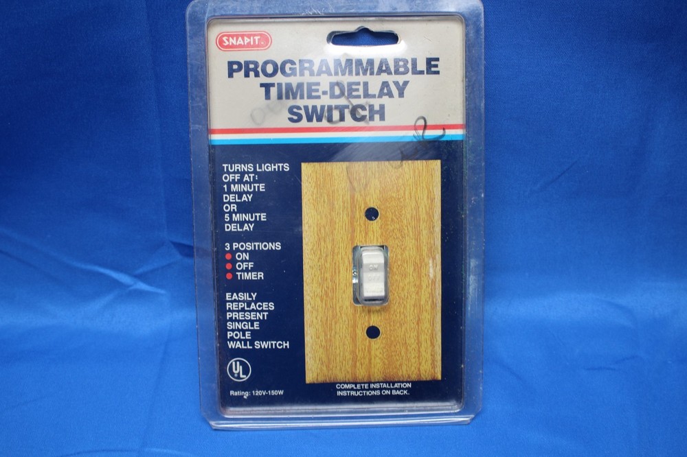 Snapit Programmable Time Delay Switch Light Wall Timer New Old Stock Sealed