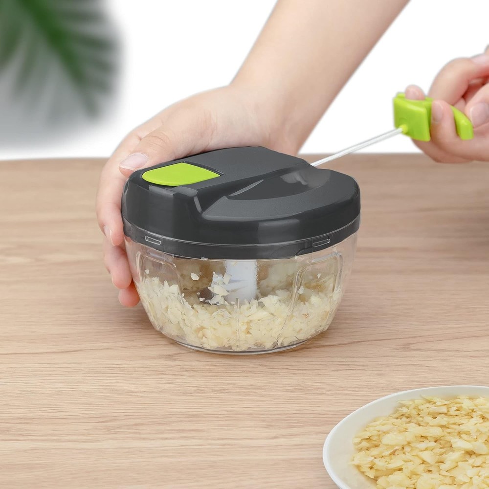 Multi-Function Manual Food Chopper & Processors with Handle and Cover,Vegetable