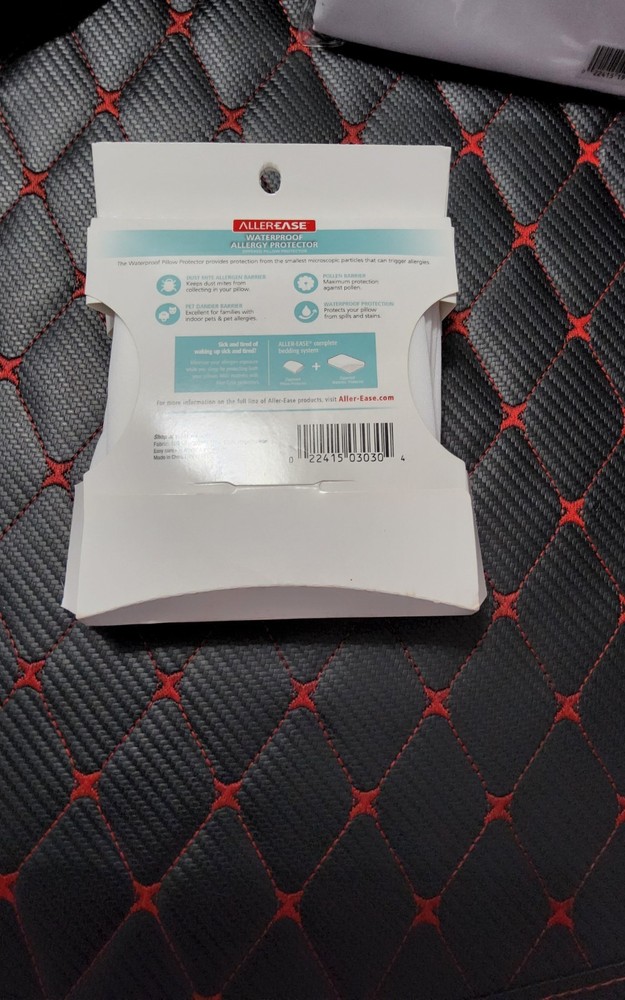 Allerease Queen Allergy Protector and Regualr Queen Pillow Protector 2pk