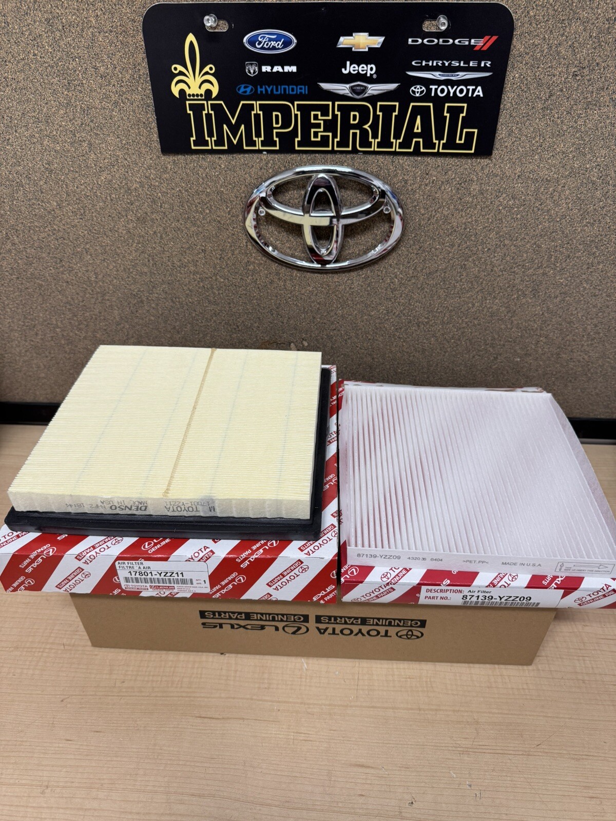 2024-2025 TOYOTA TACOMA NEW ENGINE AIR FILTER & CABIN AIR FILTER GENUINE OEM