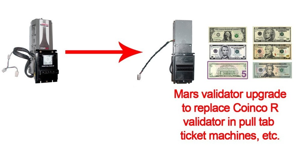 Validator to replace Coinco R validator $1-$20