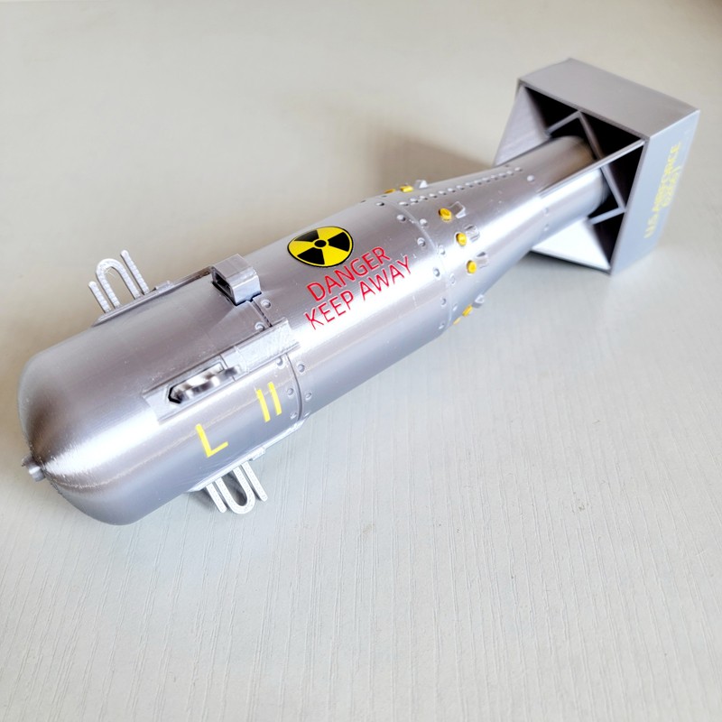 3D Printed 20cm 1:15 Military Model WWII USA "Little Boy" Atomic Bomb Collection