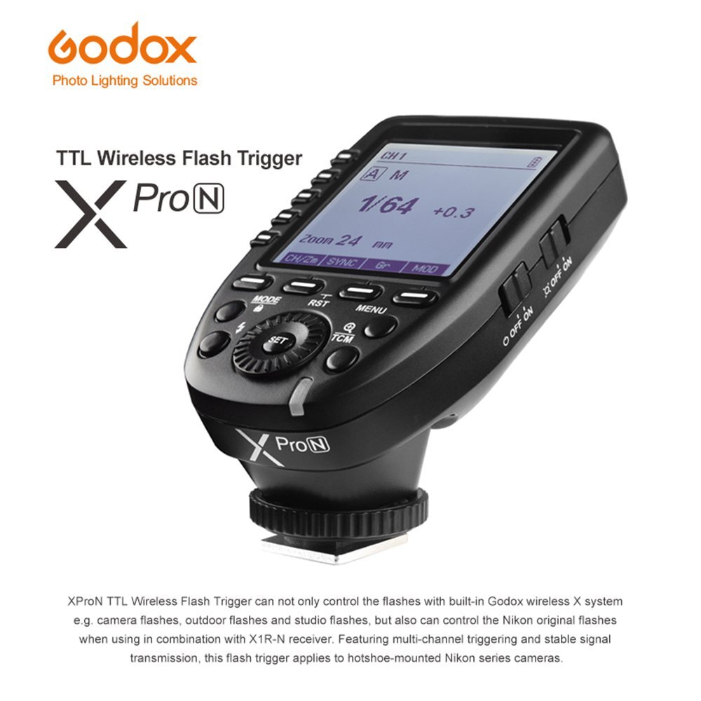 Godox XPro-N 2.4G TTL HSS Flash Transmitter Trigger For Nikon Camera