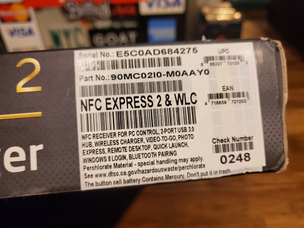 ASUS NFC Express 2 for PC Control + Micro USB Wireless Charger Open Box