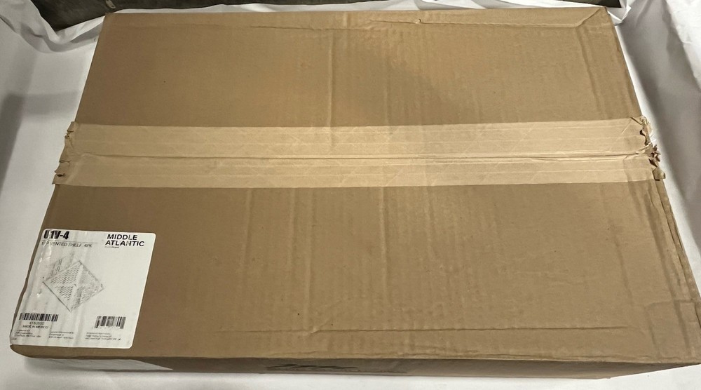 Middle Atlantic U1V-4 - Vented Universal Rack Shelf - Black- (4 Pack)