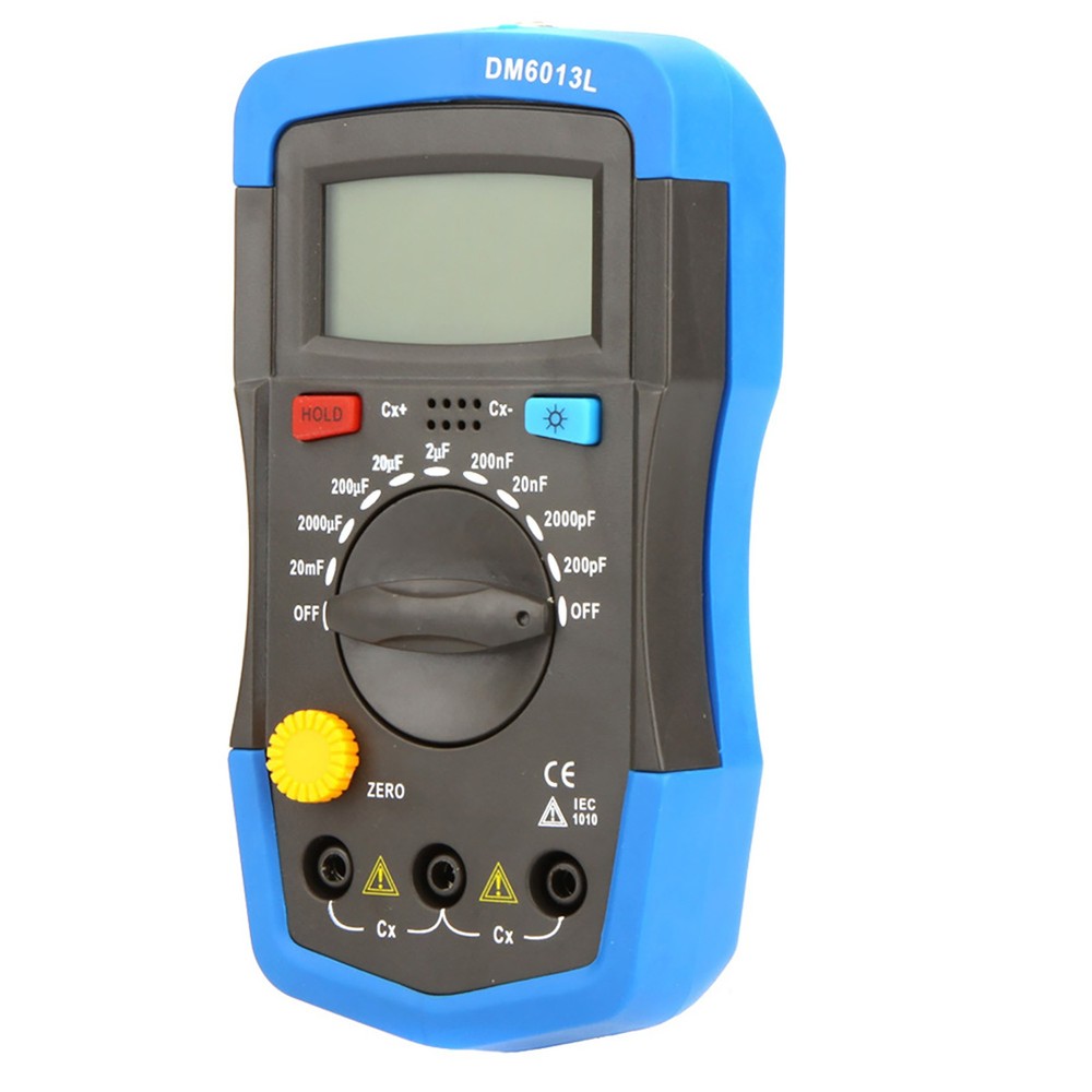 DM6013L Handheld Digital Capacitance Meter Capacitor W/ LCD Backlight P0G4