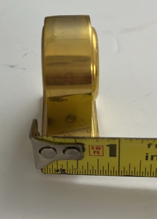 Vintage Miniature Clock Solid Brass Desk Clock Non Working