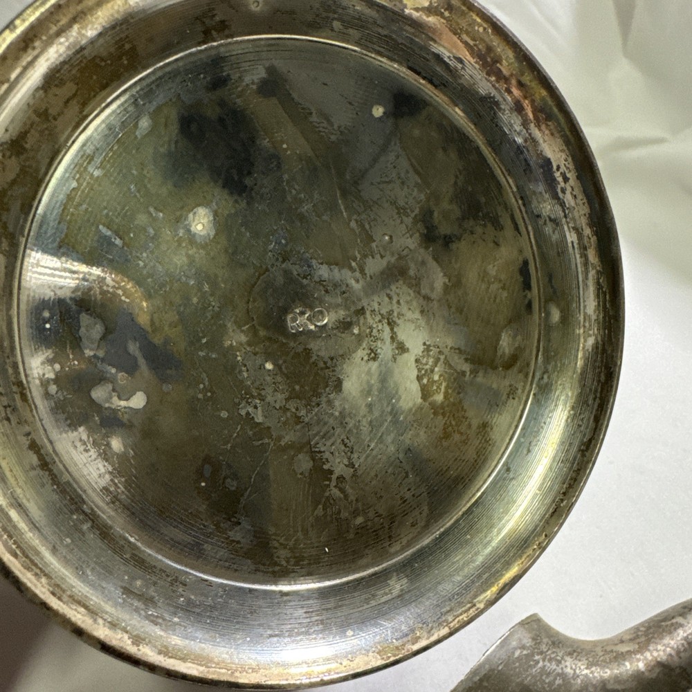 Vintage Silver Pitcher. Broken Spout.