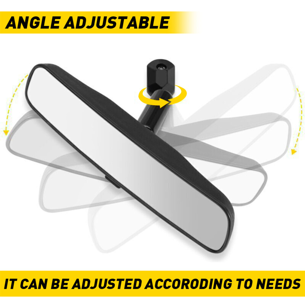 Universal Inner Inside Interior 10 Inch Rearview Rear View Mirror w/Adhesive EOA