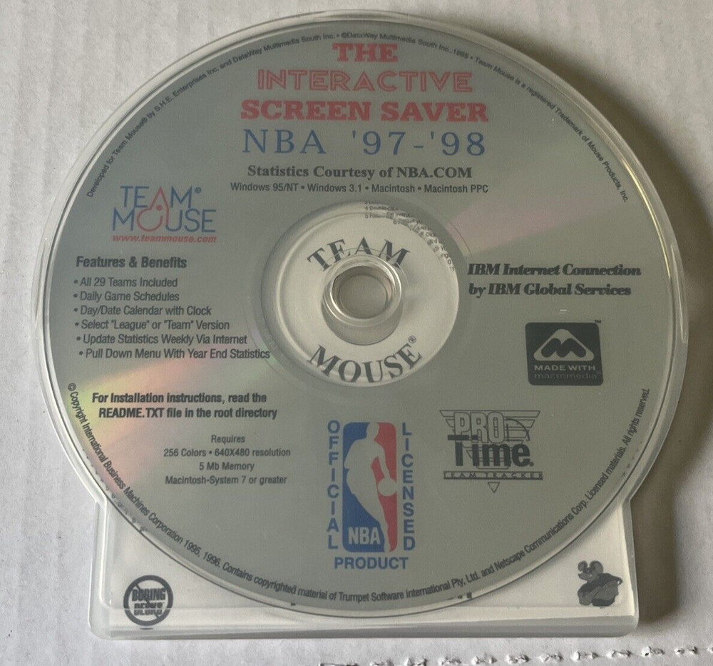 The Interactive Screen Saver NBA '97 - '98