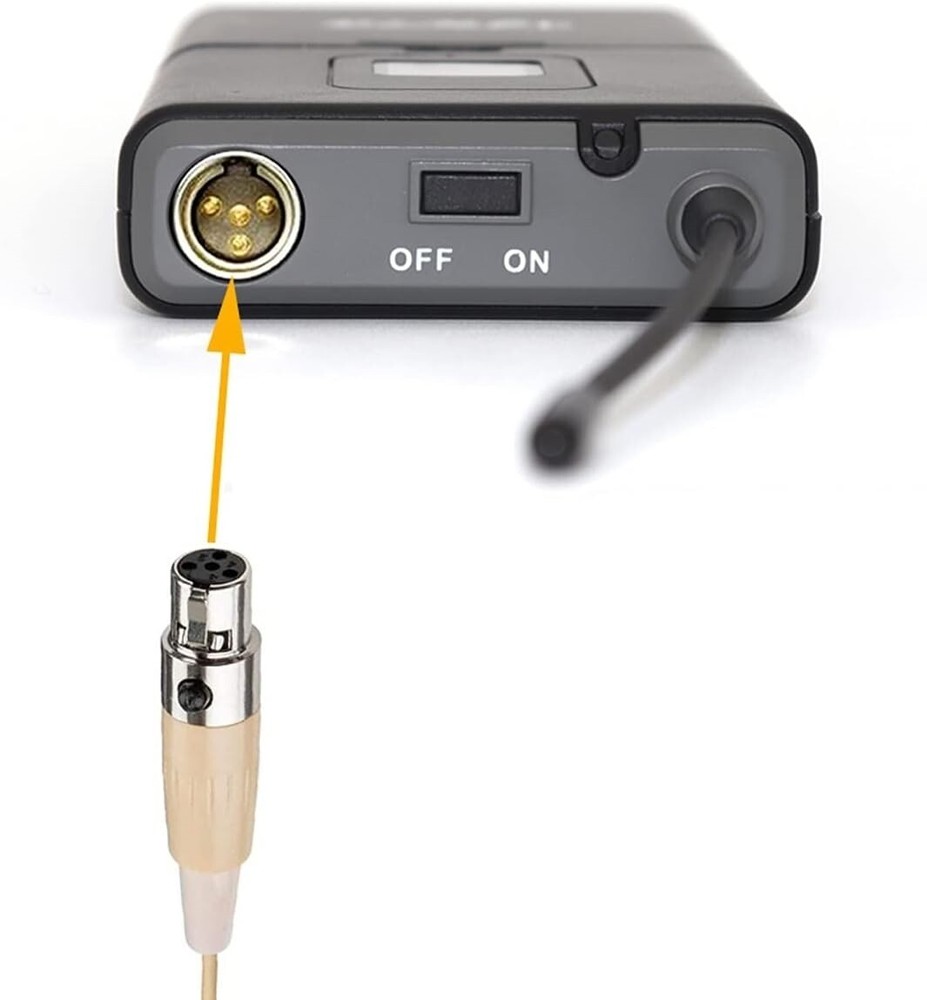 Headset Earset Microphone for Shure BLX1 Wireless Bodypack Transmitter Beige