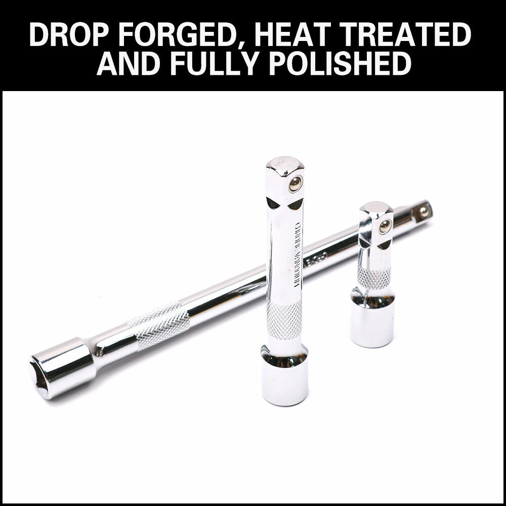 9pc 1/4 3/8 1/2 Drive Extensions Extend Bars Set Ratchet Sockets Wrenches