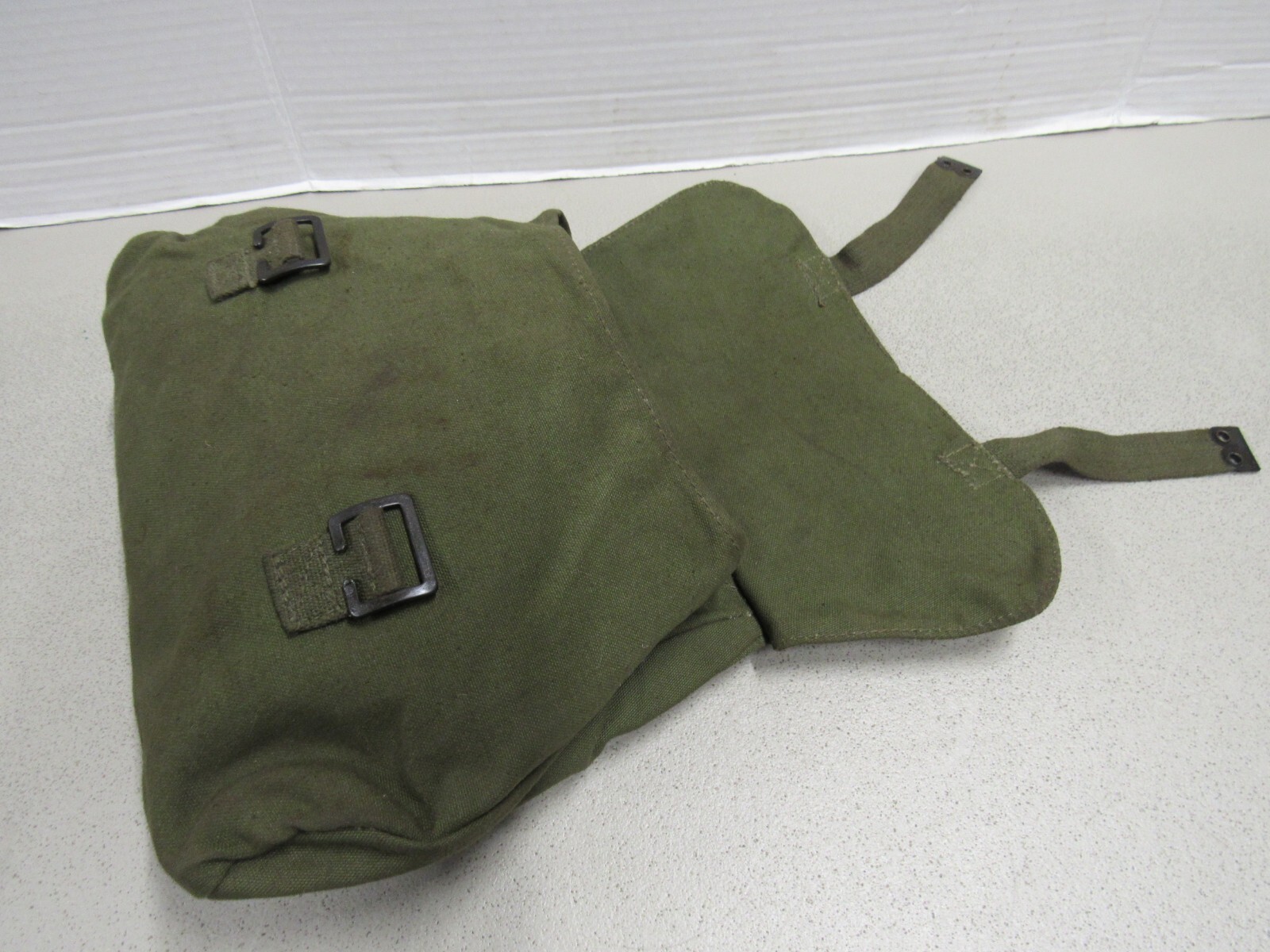 Dutch Military Web Gear Canvas Butt Pack Old Style Belt Hooks Hanger Netherlands