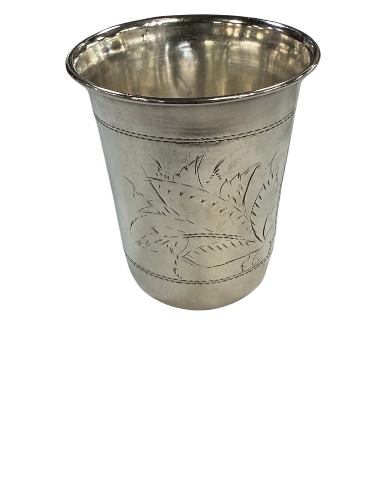 ANTIQUE RUSSIAN KIDDUSH CUP SILVER 84 RUSSIAN
