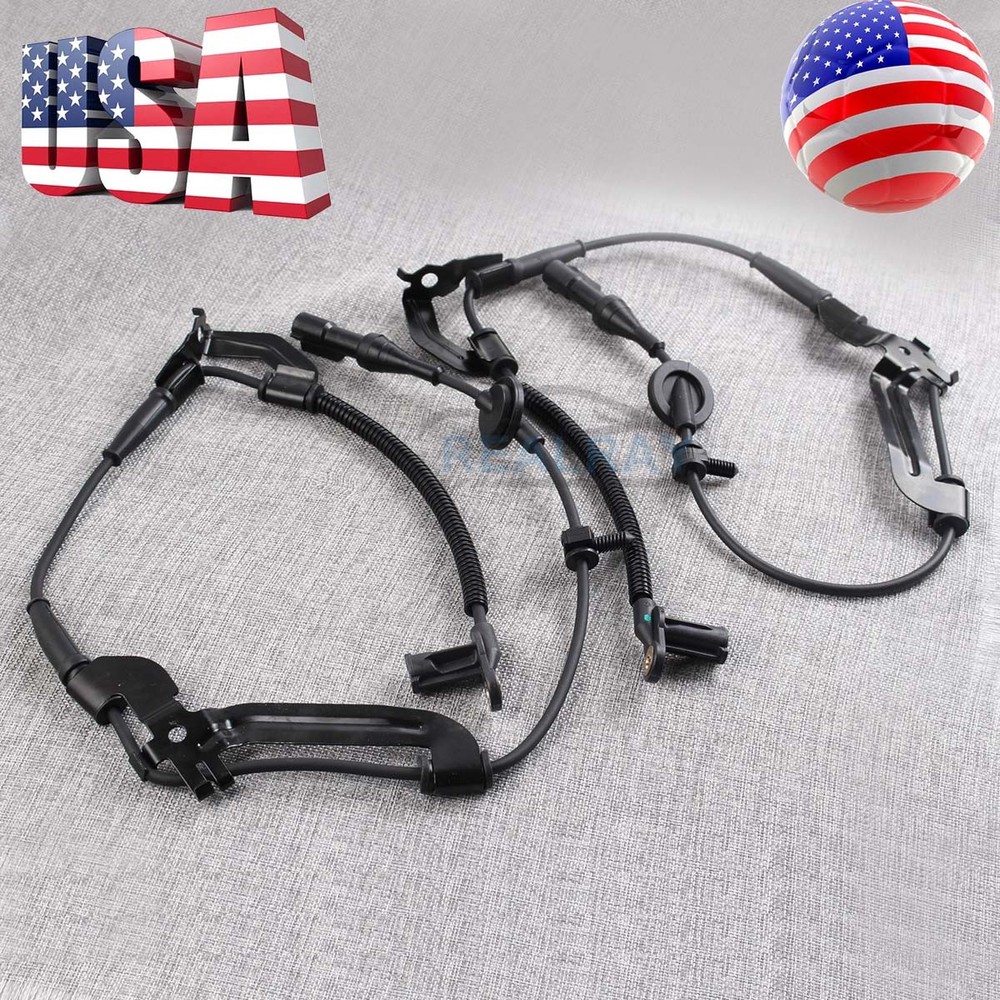 ABS Speed Sensor & Harness Front Left & Right Pair Set for Ford Escape Mariner