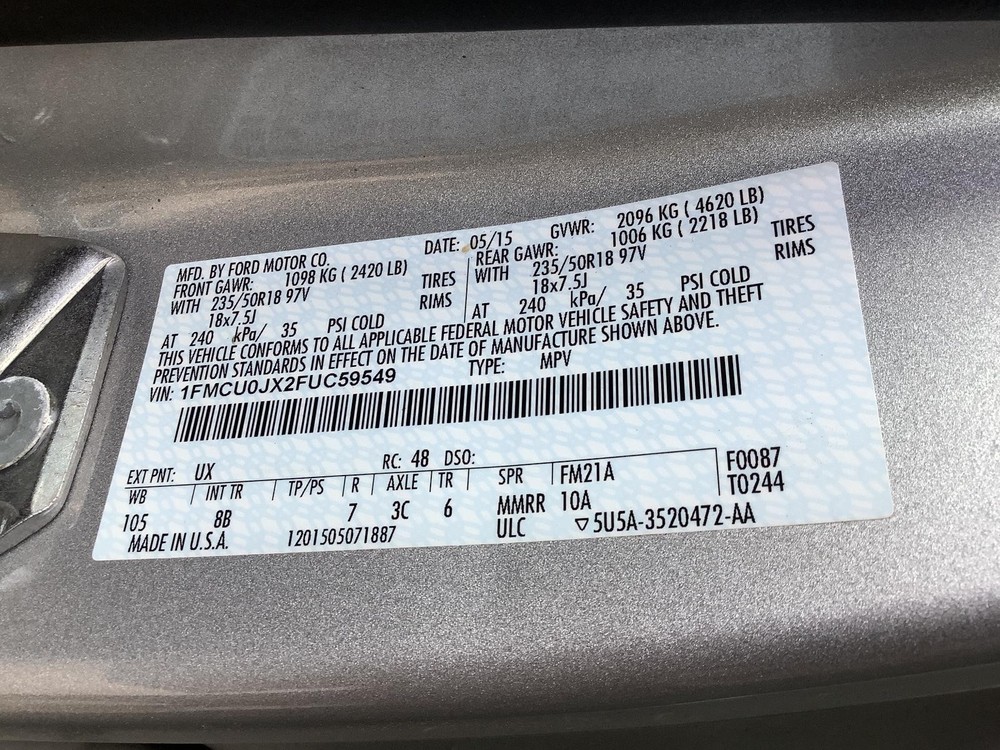 Used A/C Selector Switch fits: 2015 Ford Escape Front automatic temperature cont