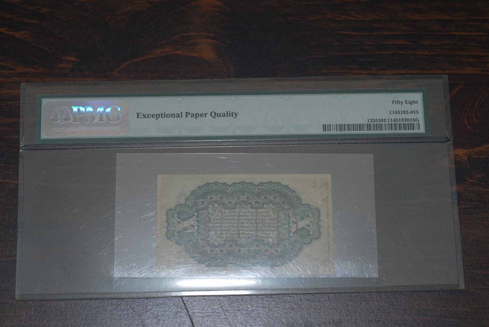 10 Cent, Third Issue, US Fractional Currency, PMG 58, EPQ