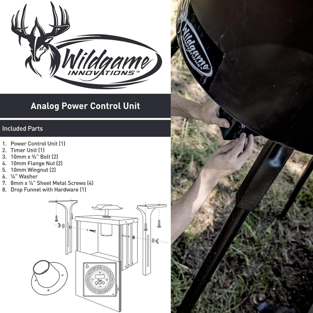 Trophy Hunter 6V Analog Feeder Kit Durable Easy-to-Use Power Control Unit &