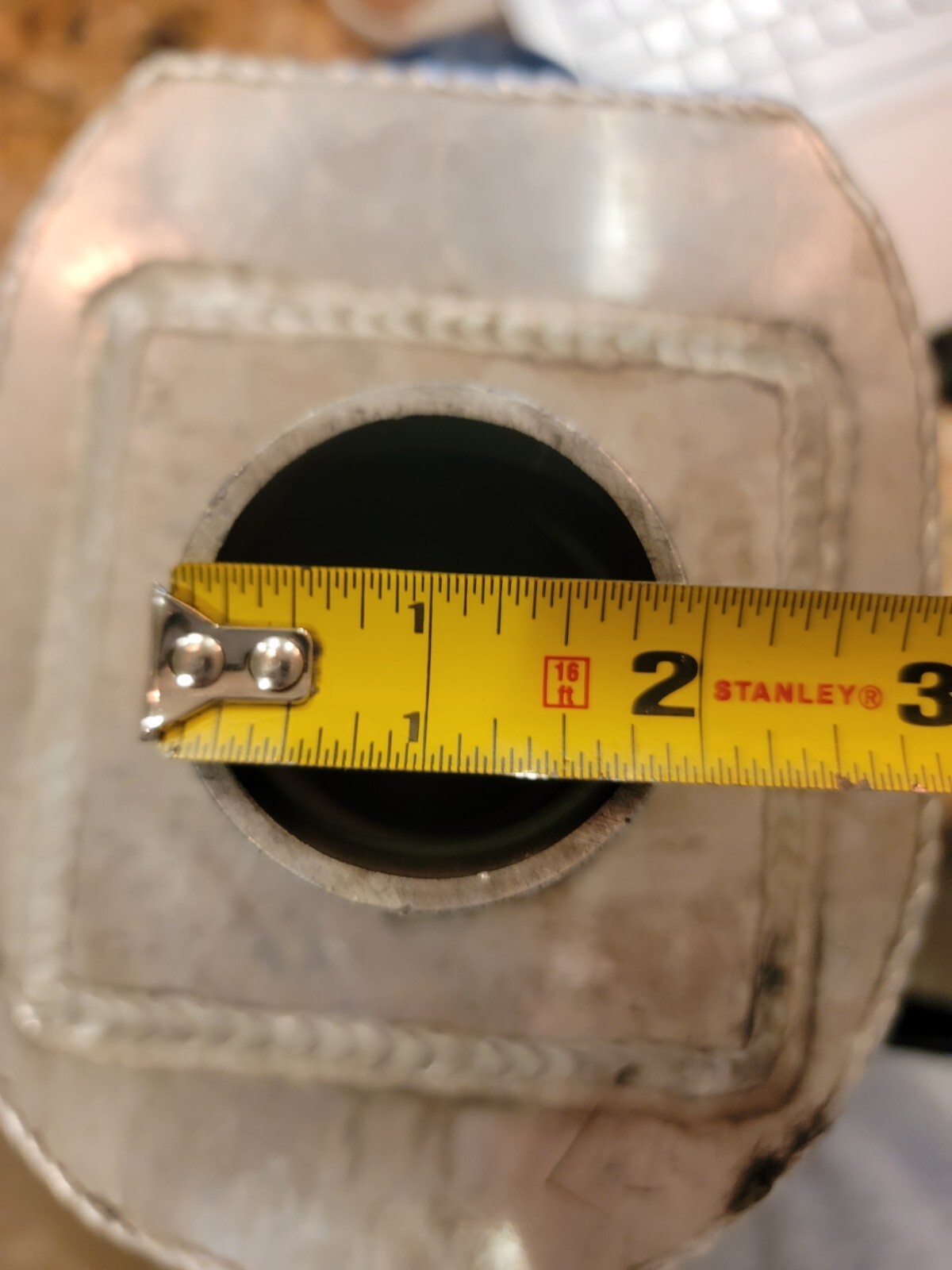 DG Tri-Oval Yamaha Kawasaki Jet Ski Silver Metal Aluminum Exhaust Water Box